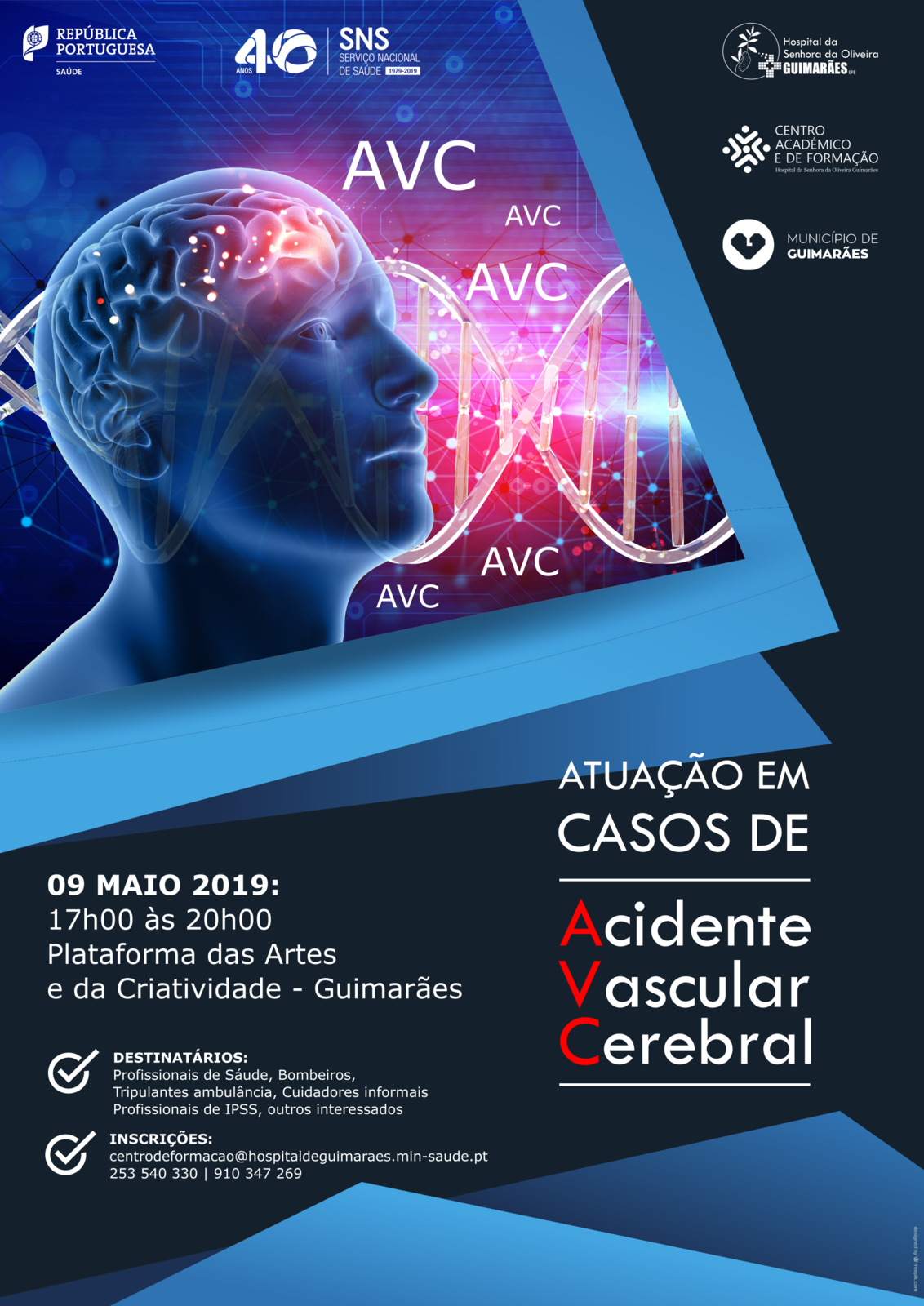 Hospital de Guimarães realiza ação sobre a atuação em casos de Acidente Vascular Cerebral 