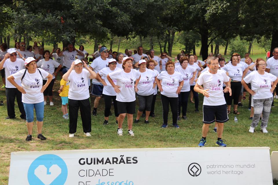 Mega aula de ginástica na abertura do Vida Feliz