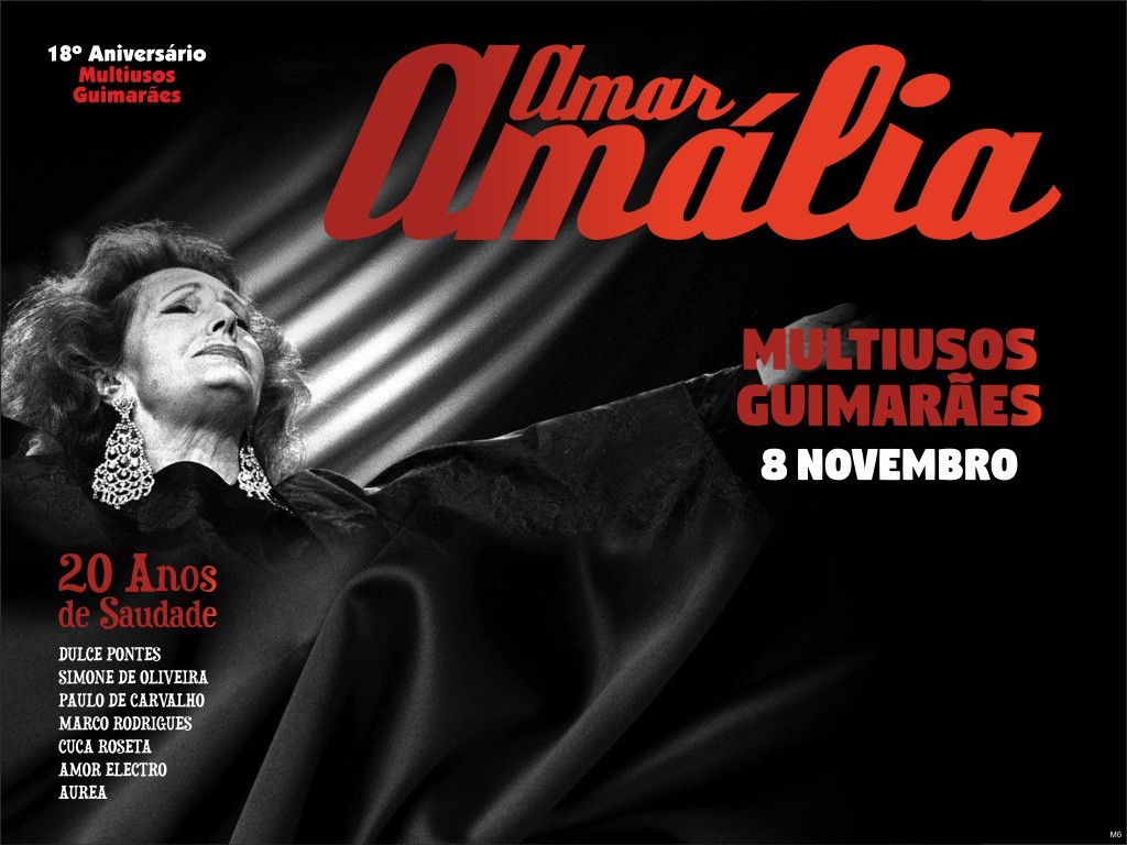 Espetáculo “Amar Amália” no aniversário do Multiusos de Guimarães