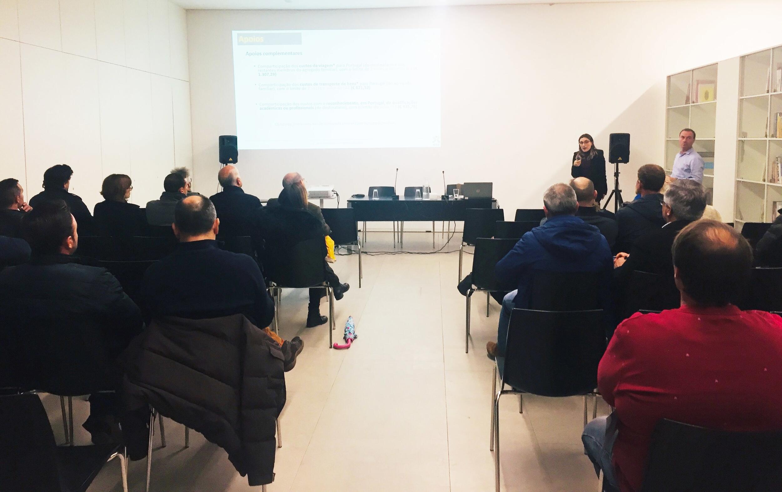 Sessão de divulgação do Espaço Empresa de Guimarães