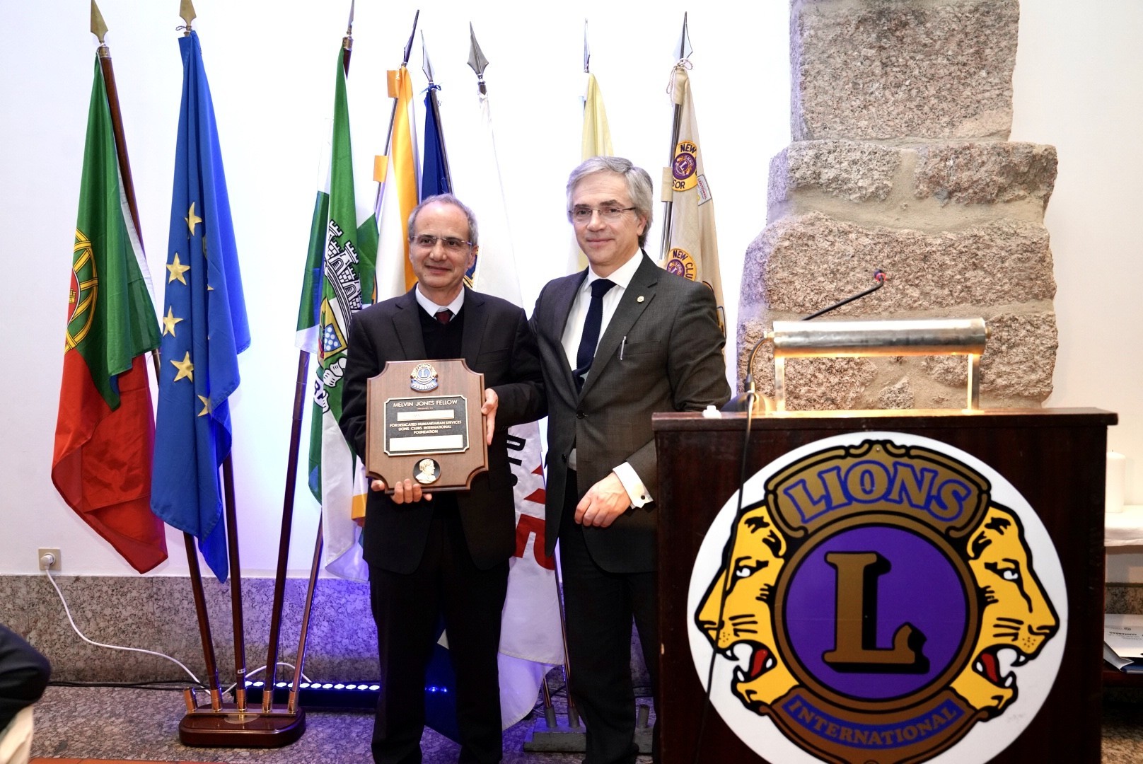 Domingos Bragança homenageado com Comenda Melvin Jones Fellow
