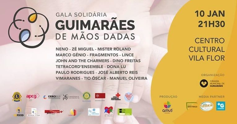 Gala Solidária “Guimarães de Mãos dadas” realiza-se na próxima sexta-feira
