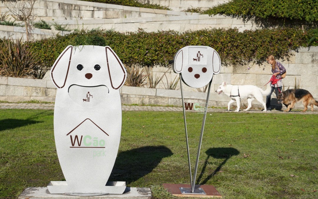 Colocação de EcoPontas, PapaChicletes e WCão em vários locais do concelho de Guimarães