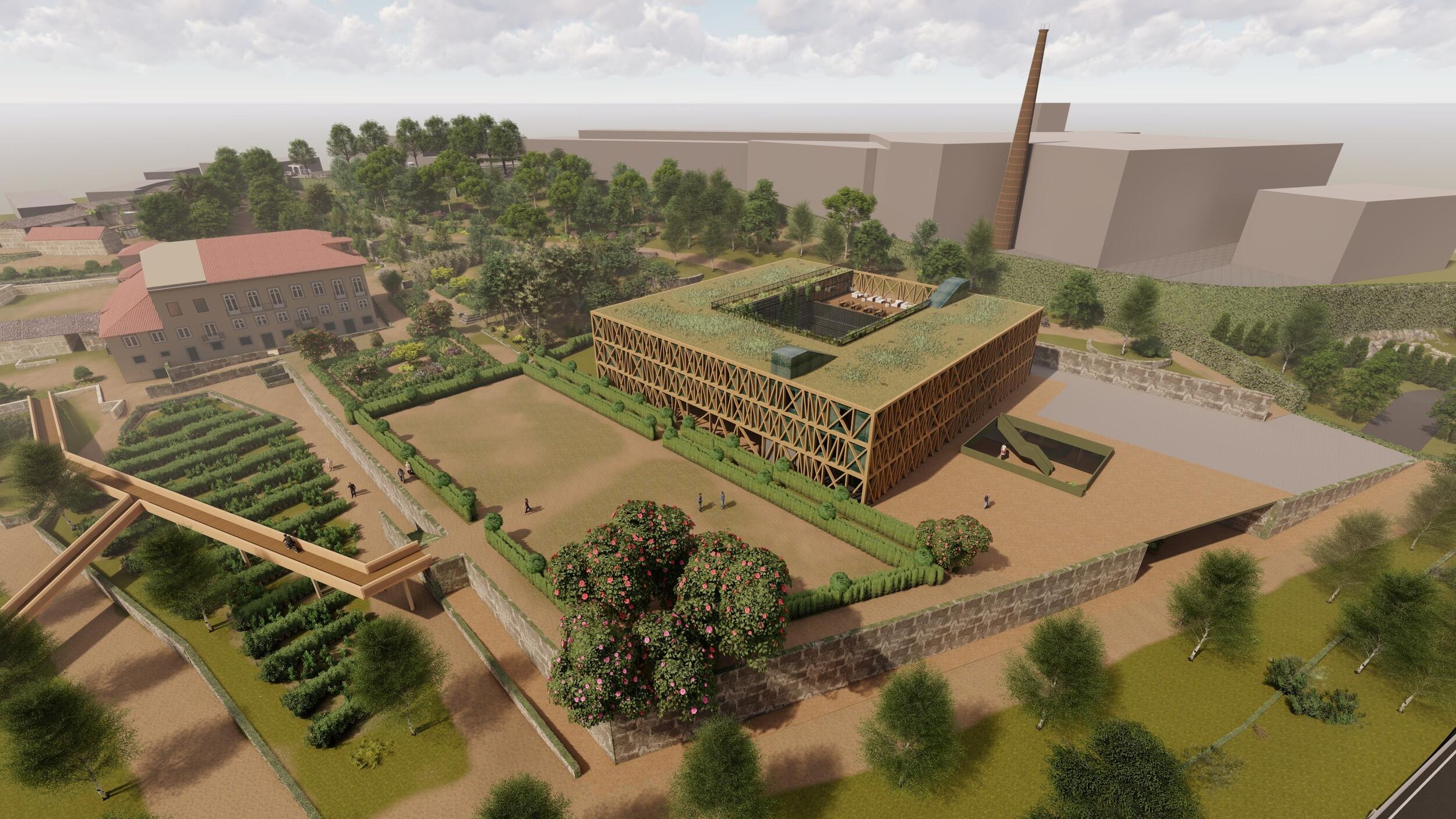 Projeto de arquitetura da futura Escola-Hotel do IPCA apresentado em reunião de câmara 