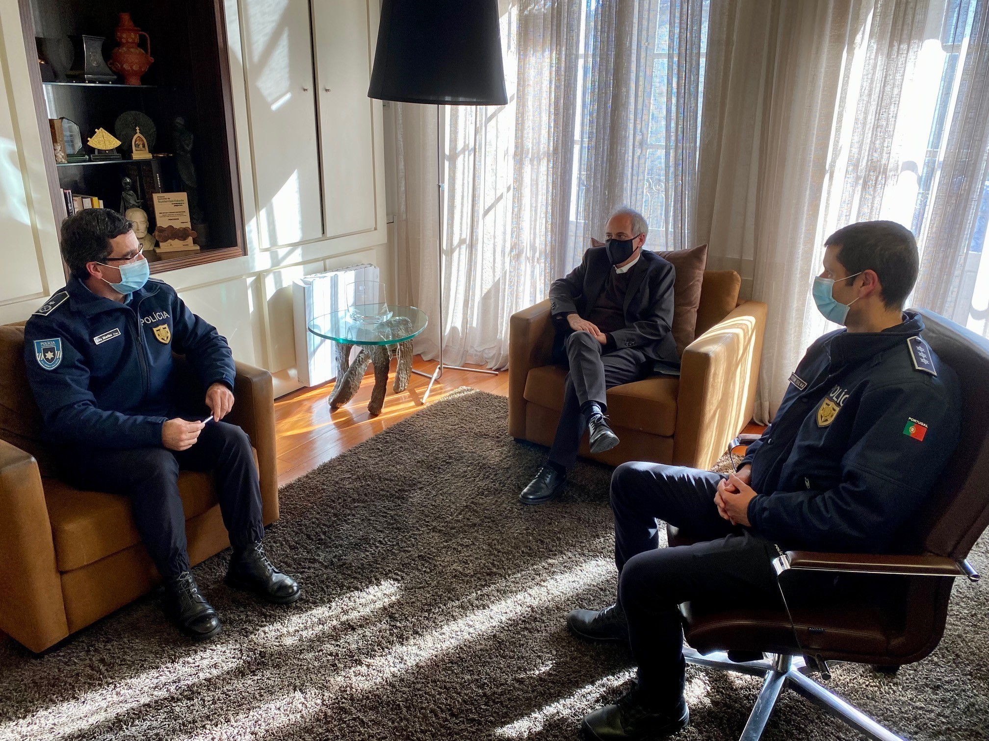 Domingos Bragança reuniu com novo Comandante da PSP Guimarães
