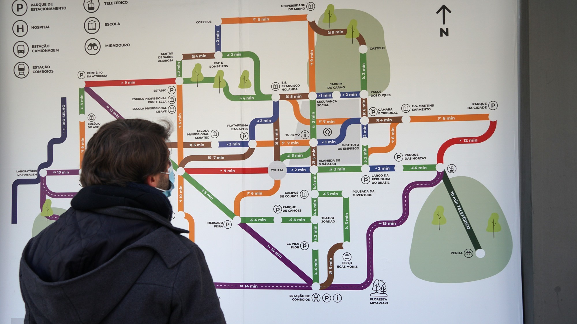 Metrominuto Guimarães para incentivar a mobilidade pedonal