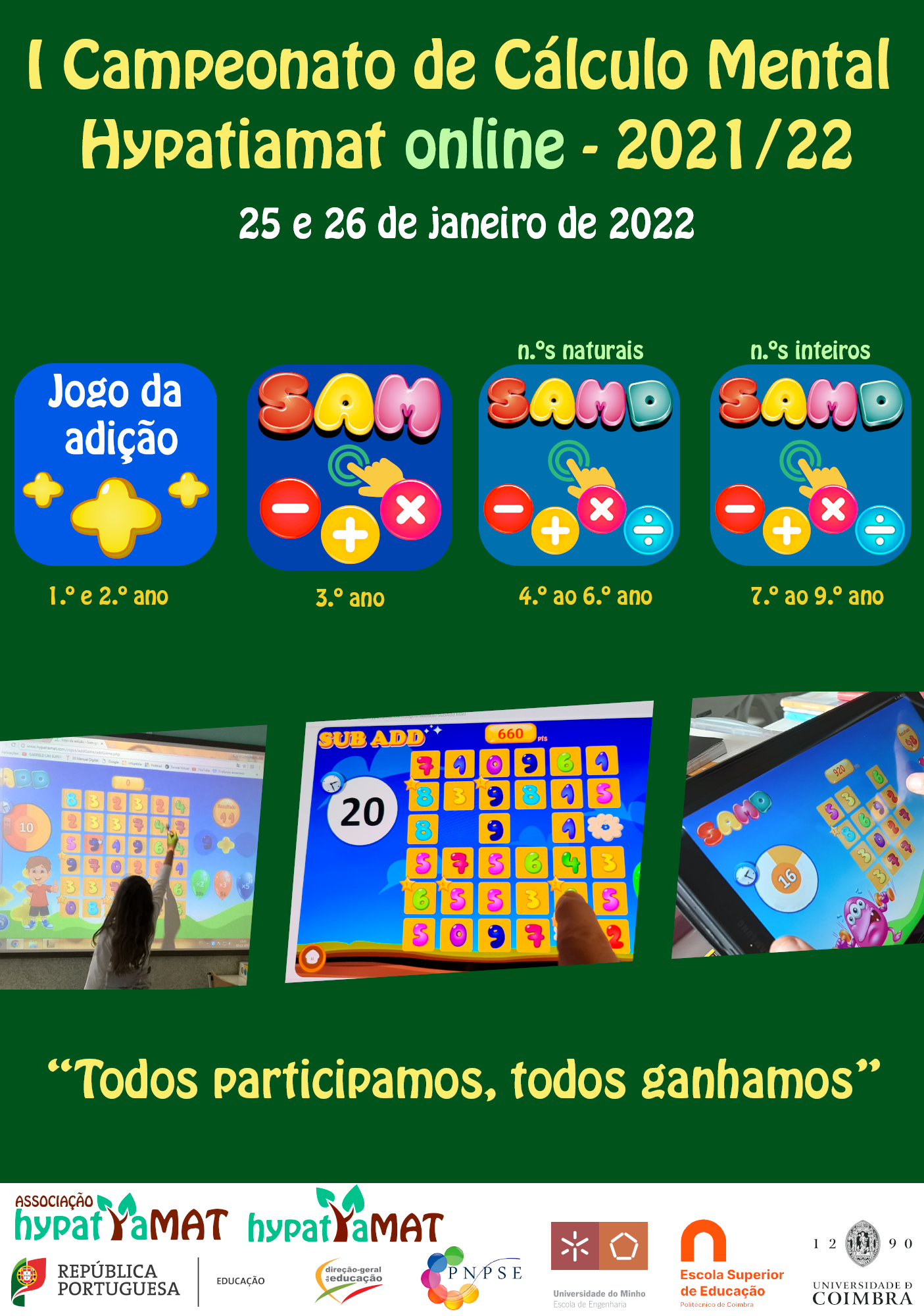 Campeonato de Cálculo Mental Hypatiamat Online – 2021/2022