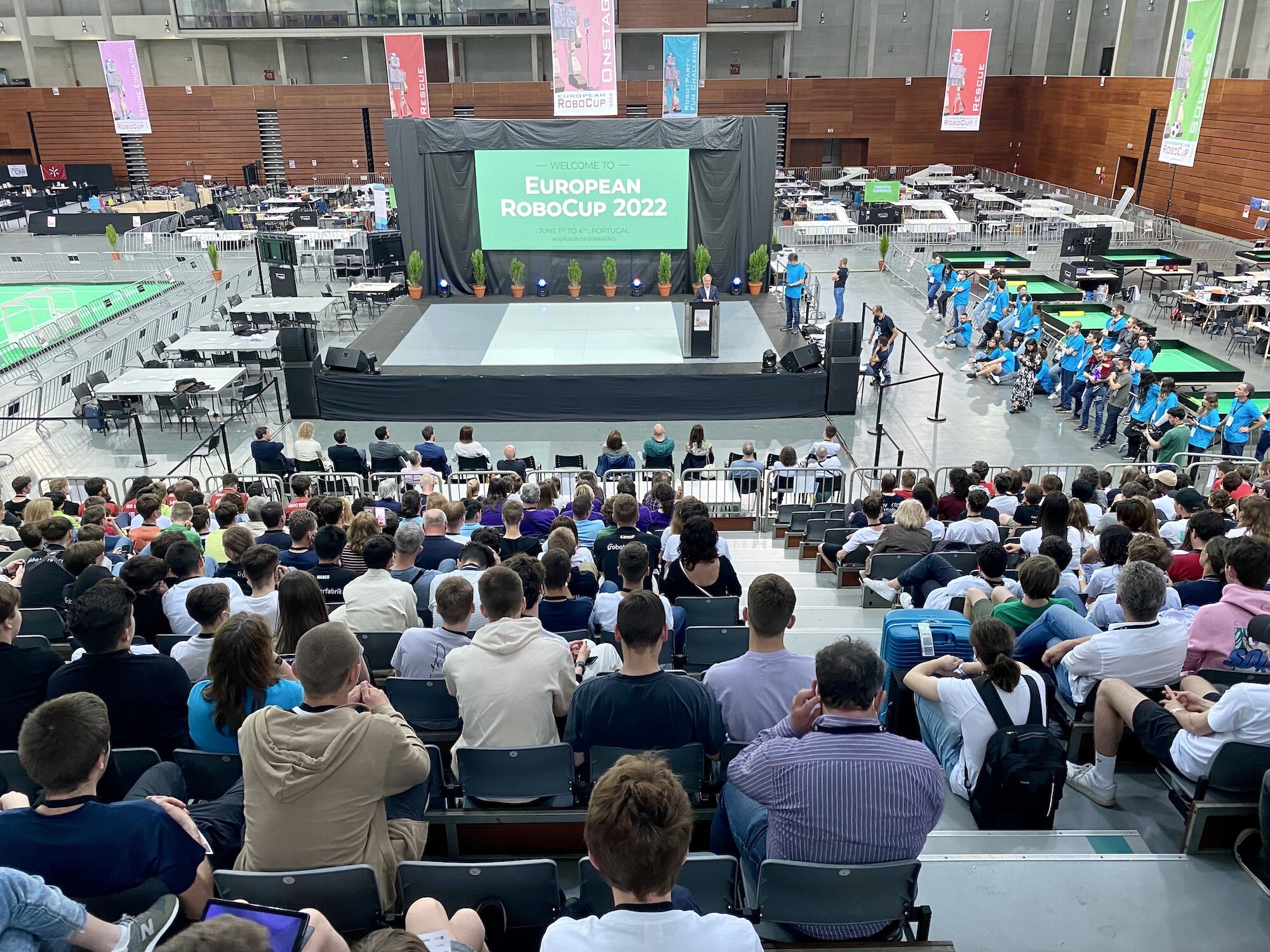 Domingos Bragança presente na abertura da European Robocup 2022