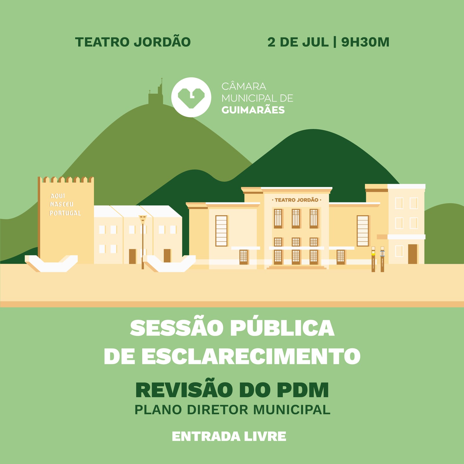 Sessões públicas de esclarecimento sobre PDM e BUPi em Guimarães