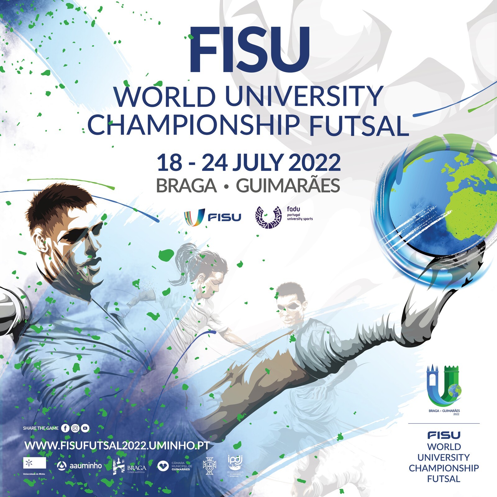 Guimarães e Braga são palco do Campeonato Mundial Universitário de Futsal