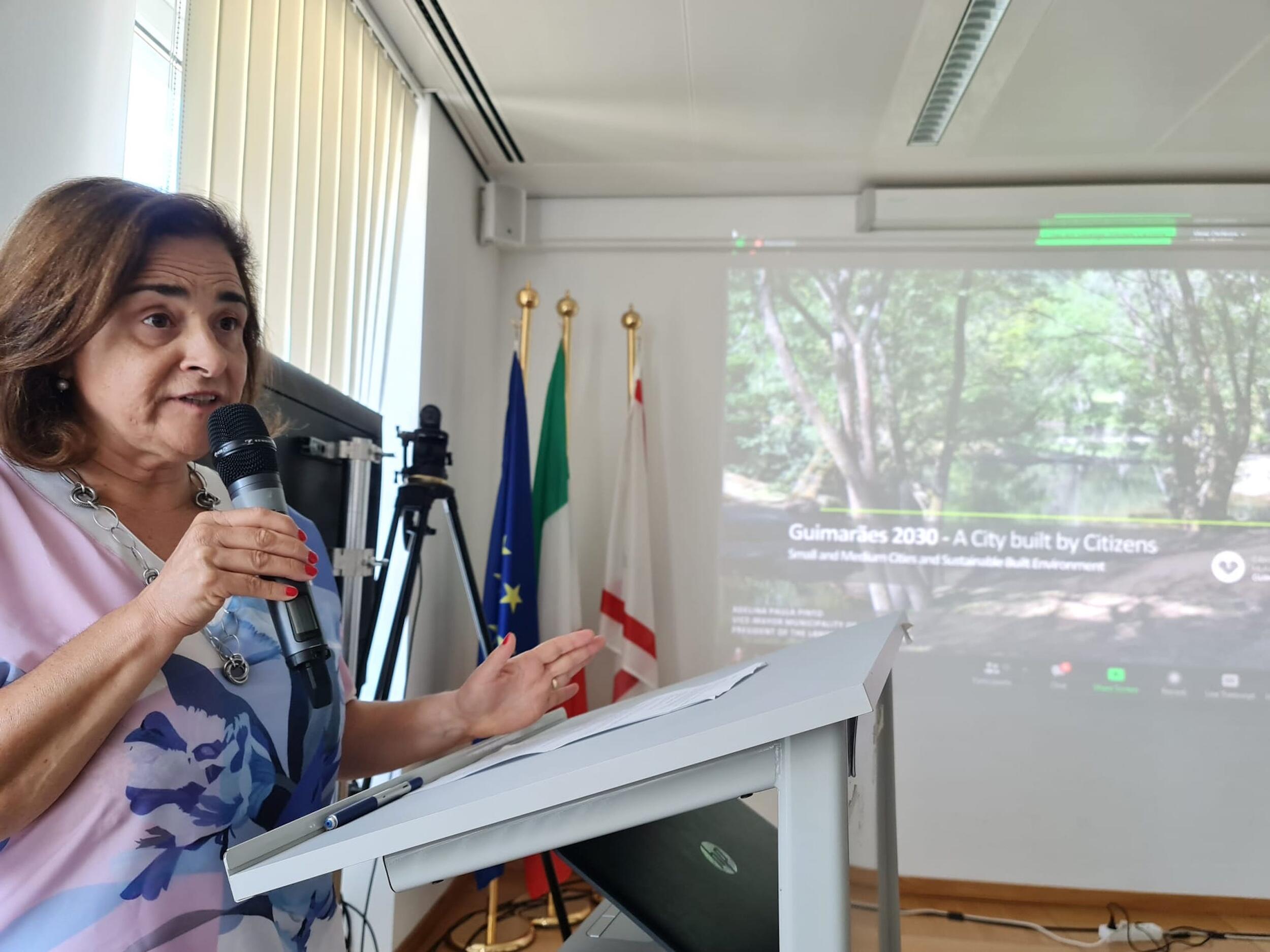 Adelina Pinto apresentou em Bruxelas o modelo urbano e ambiental de Guimarães