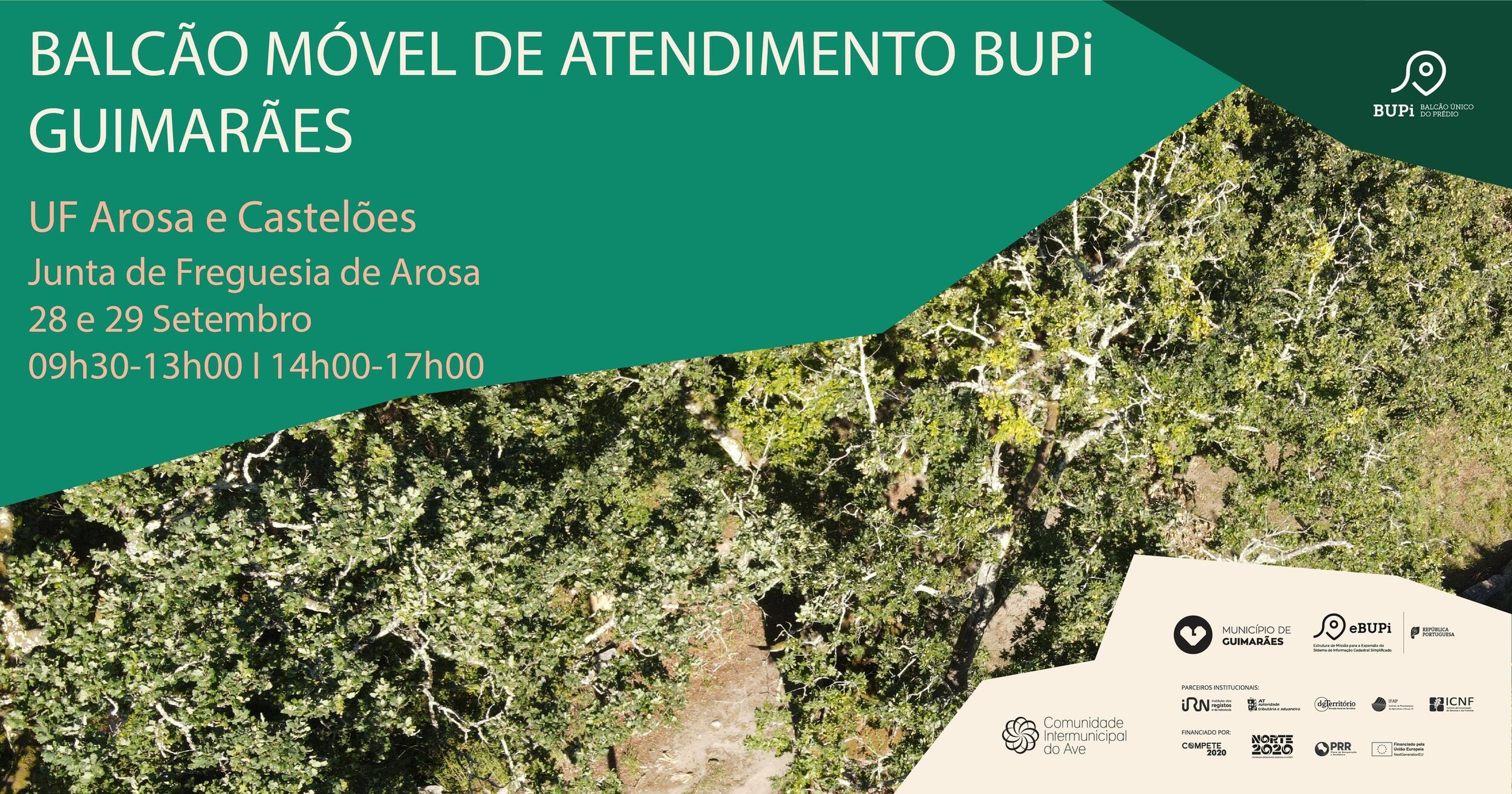Balcão Móvel de Atendimento BUPi de Guimarães vai estar em Arosa e Castelões