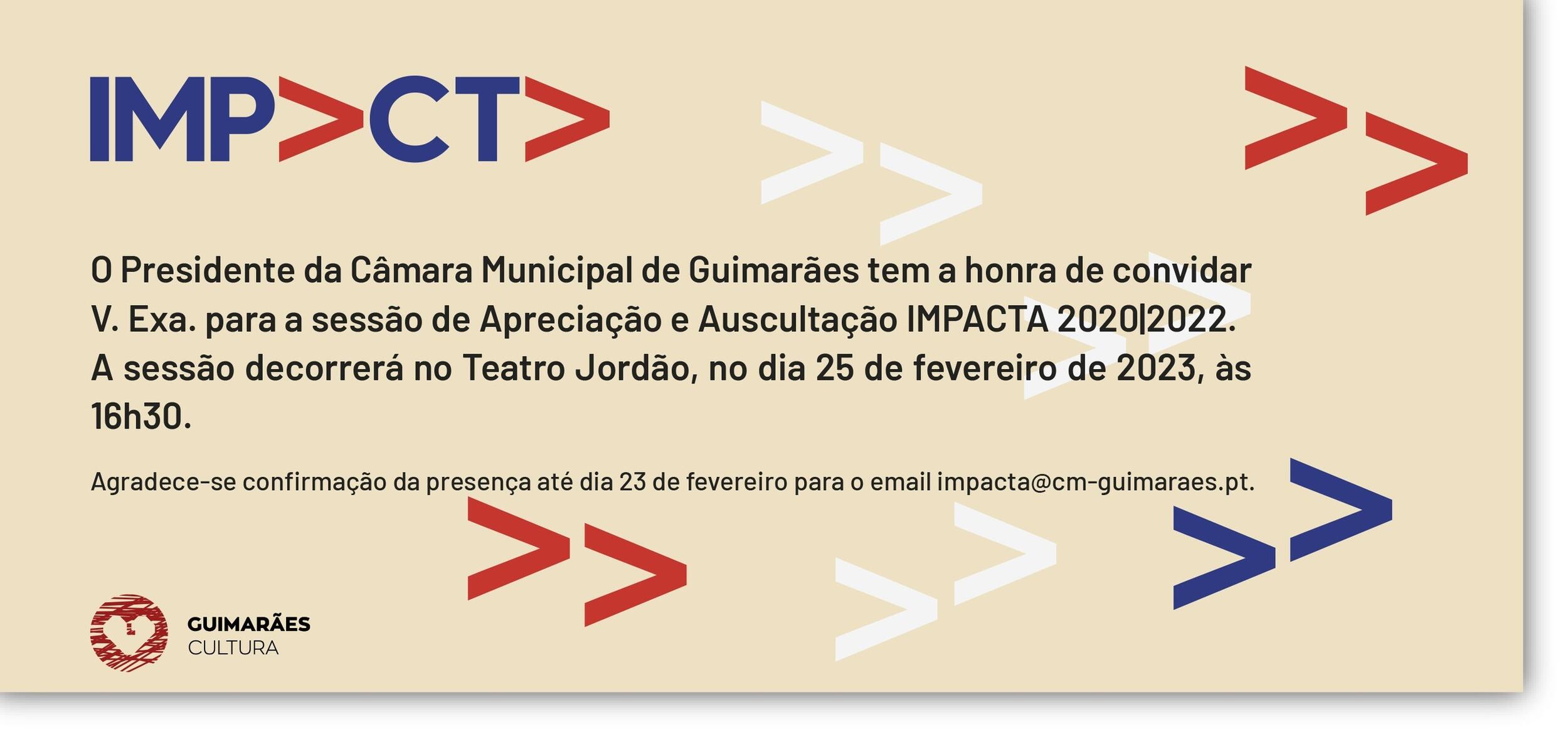 Apreciação e auscultação do IMPACTA 2020-2022