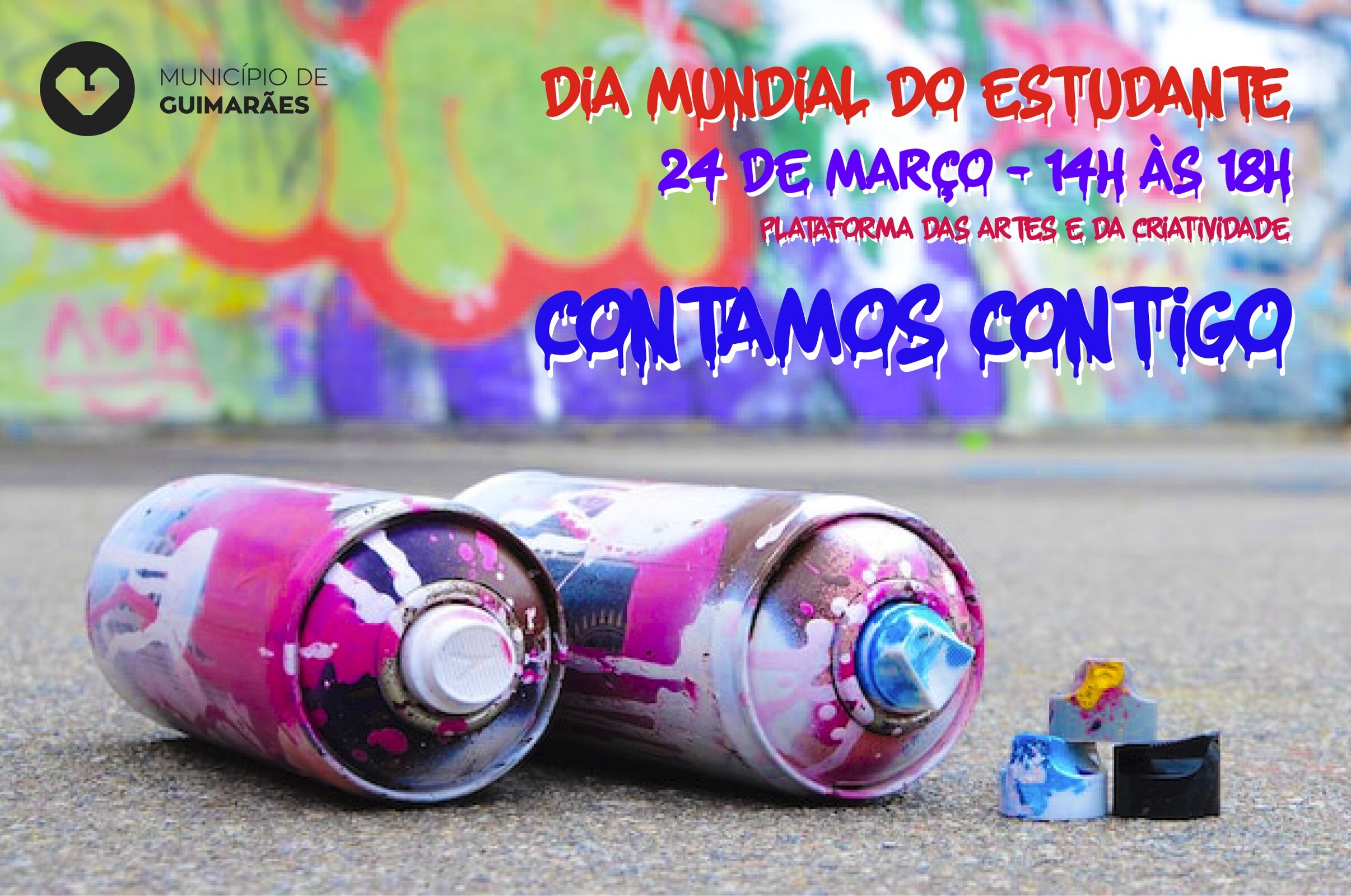 Câmara Municipal de Guimarães e Casa da Juventude convidam jovens para construção de mural em com...