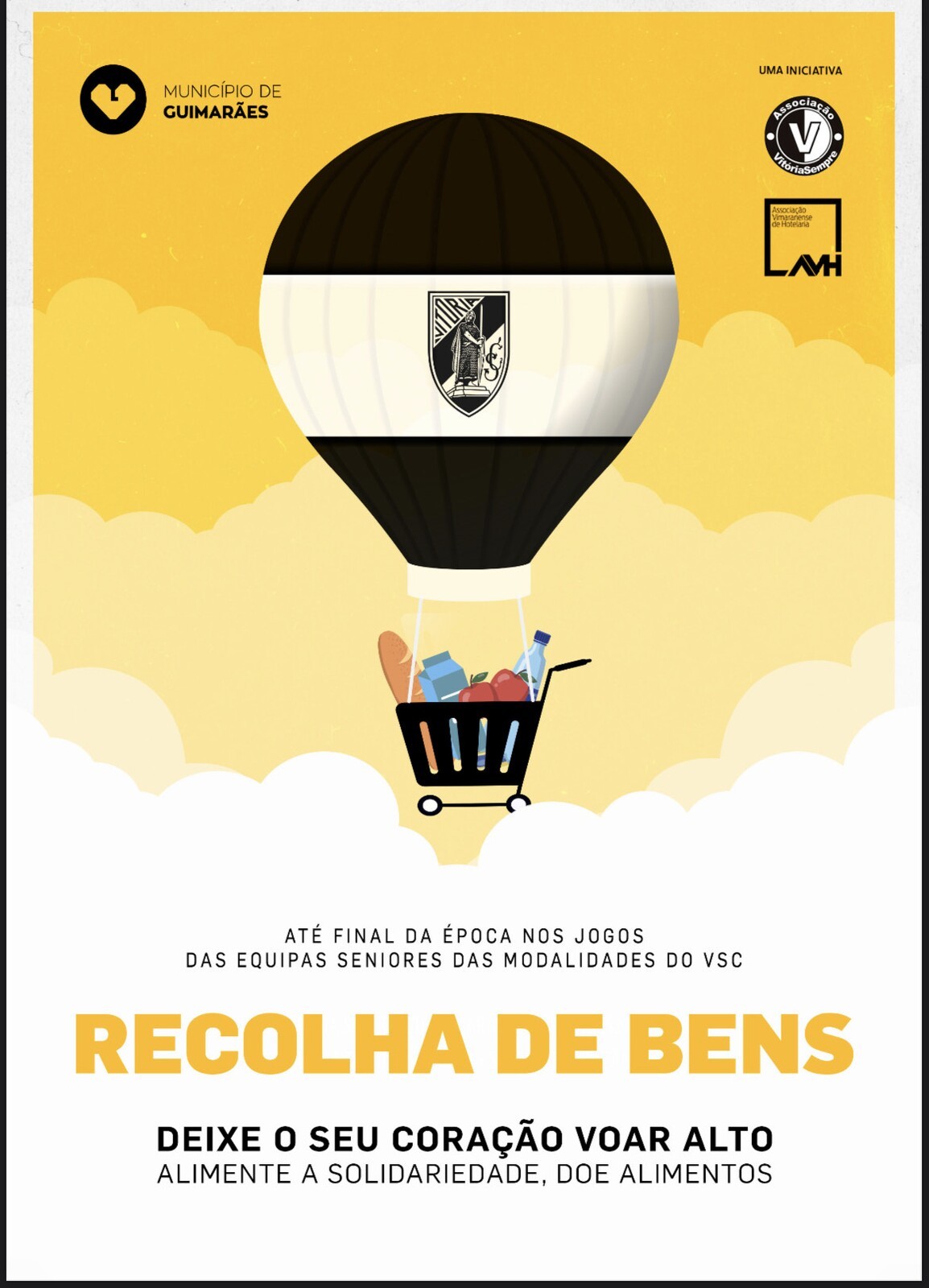 Arranca Campanha de Recolha de Bens Essenciais nos Jogos do Vitória
