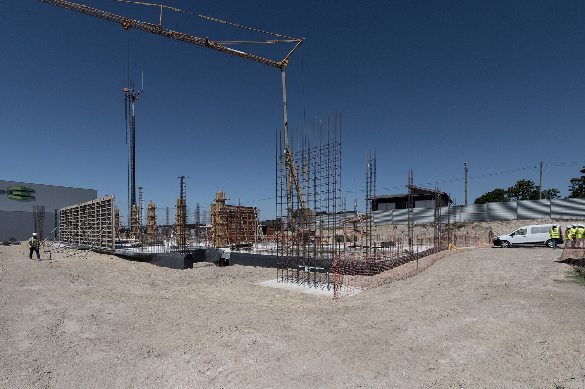 Domingos Bragança visitou a obra de construção do posto da GNR de Lordelo