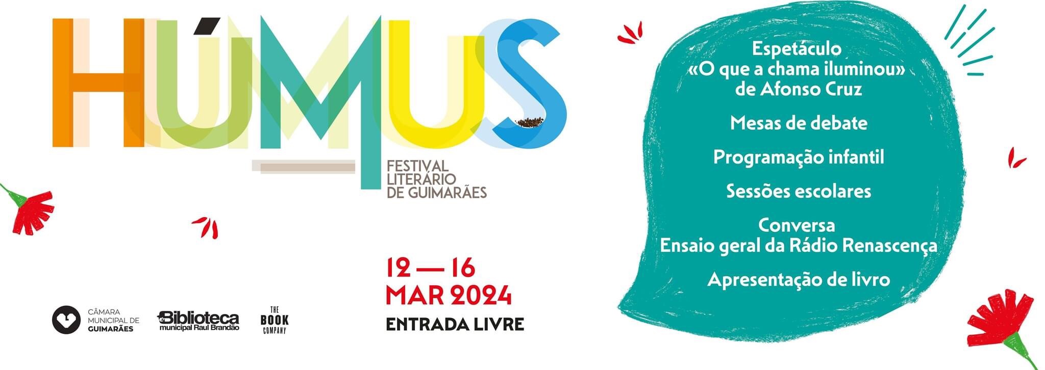 Festival literário Húmus de regresso a Guimarães com a liberdade em destaque