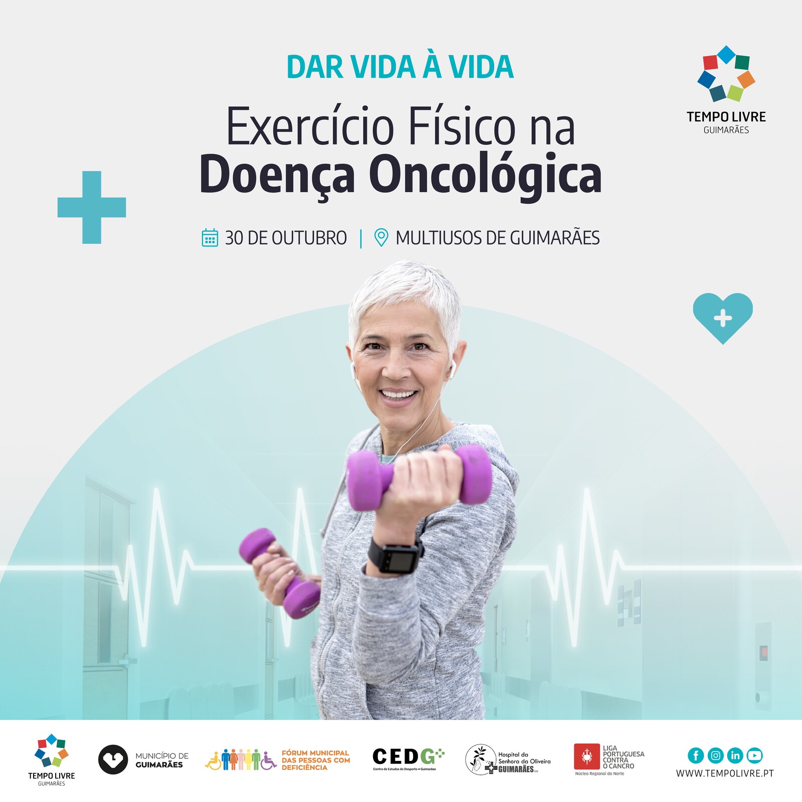 Ação de Sensibilização "Dar Vida à Vida" em Guimarães destaca benefícios do exercício físico na l...