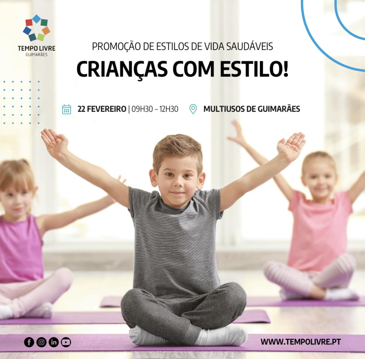 Tempo Livre organiza evento dedicado a estilos de vida saudáveis