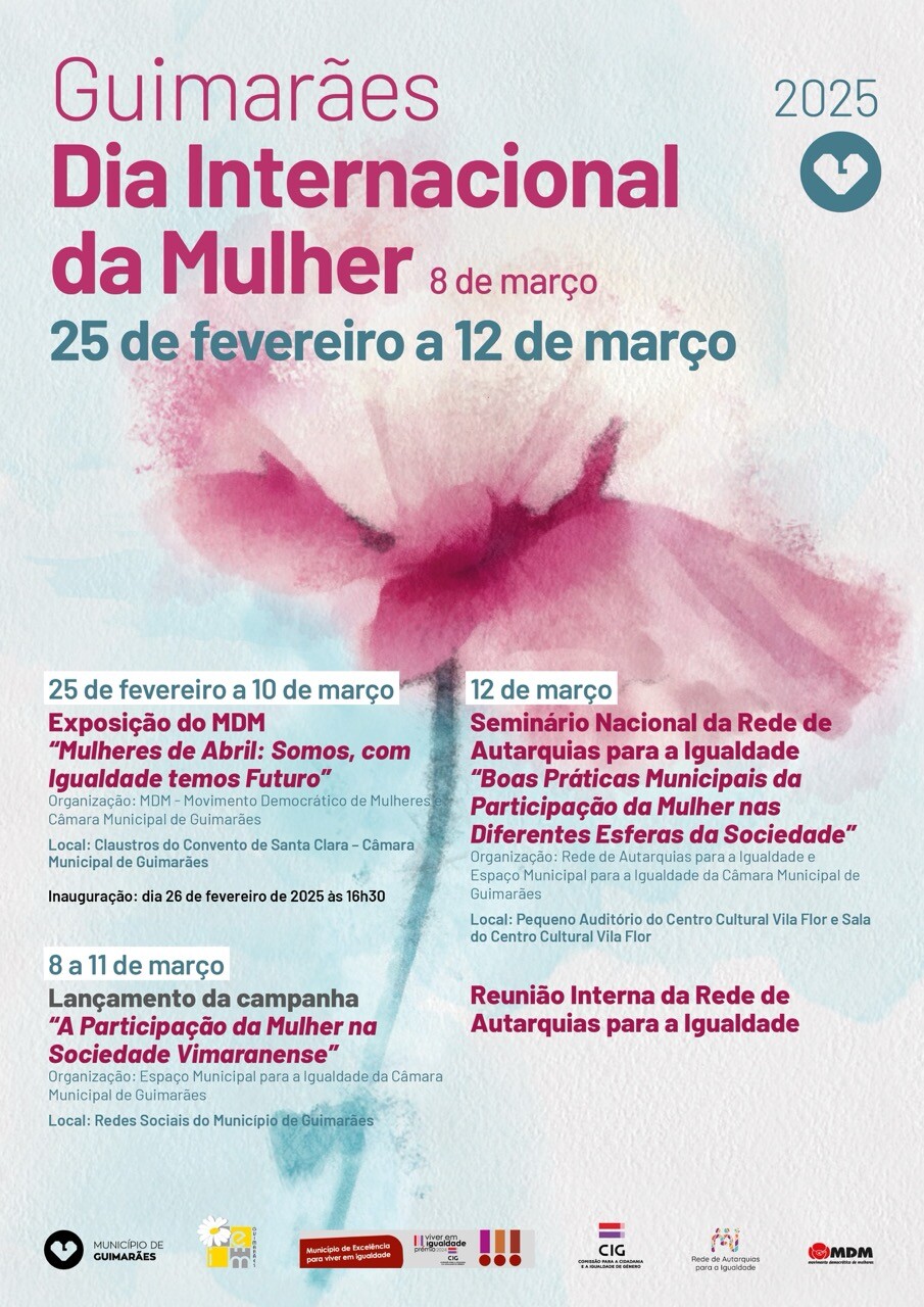 Guimarães assinala Dia Internacional da Mulher com um programa dedicado à igualdade