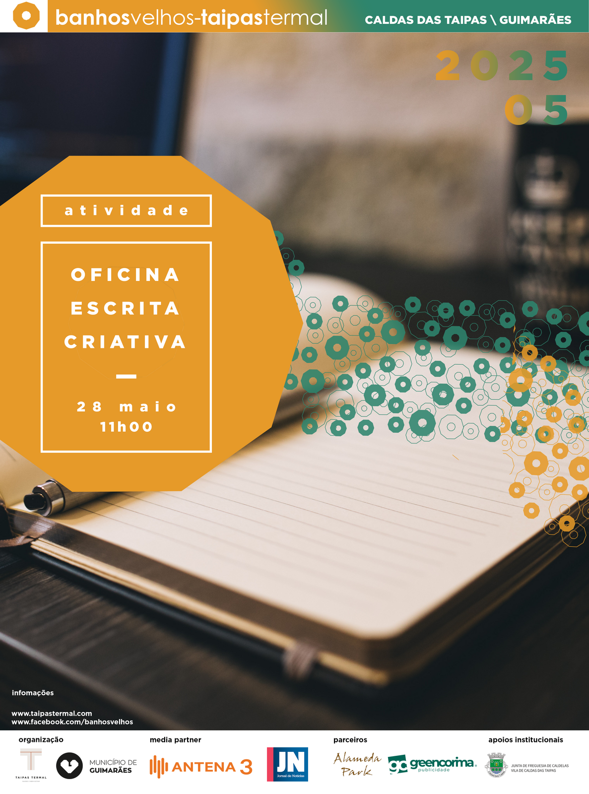 A 14ªedição dos Banhos Velhos – Taipas Termal inicia com o Workshop de Escrita Criativa