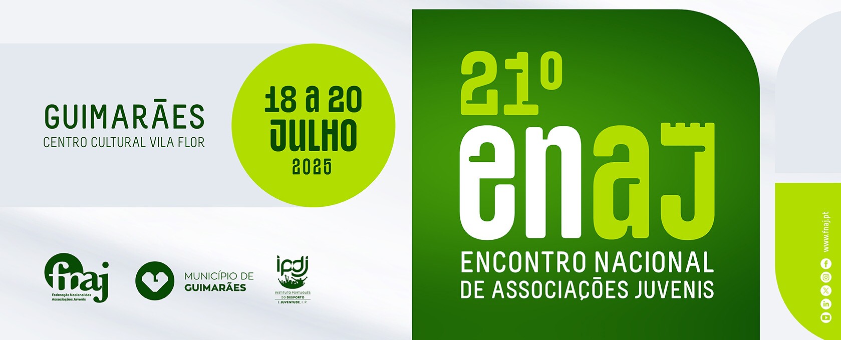 Guimarães acolhe o 21º Encontro Nacional de Associações Juvenis