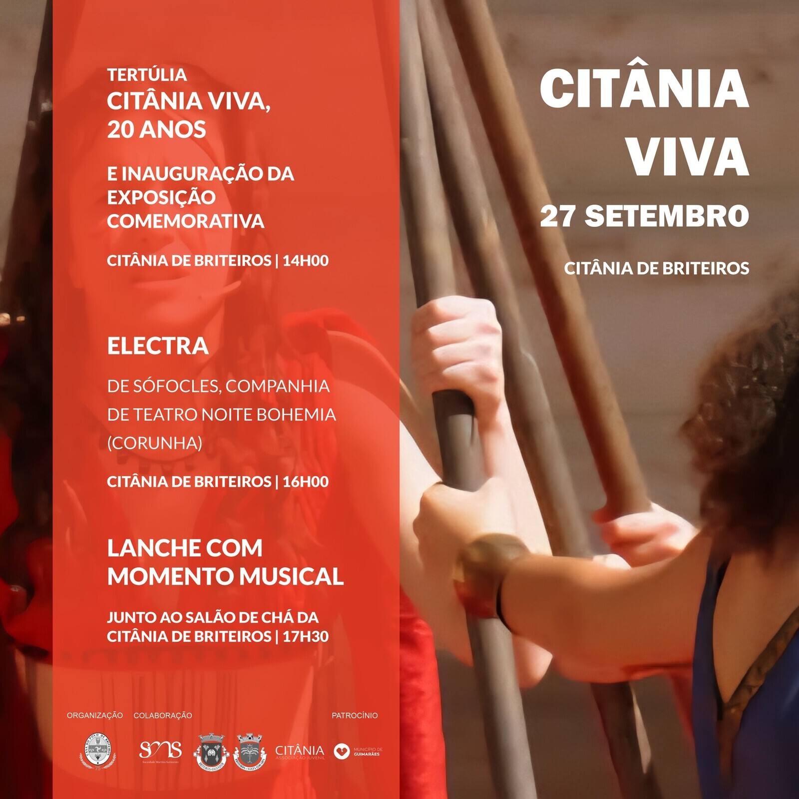 Citânia Viva celebra 20 anos com tertúlia, teatro clássico e música em Briteiros