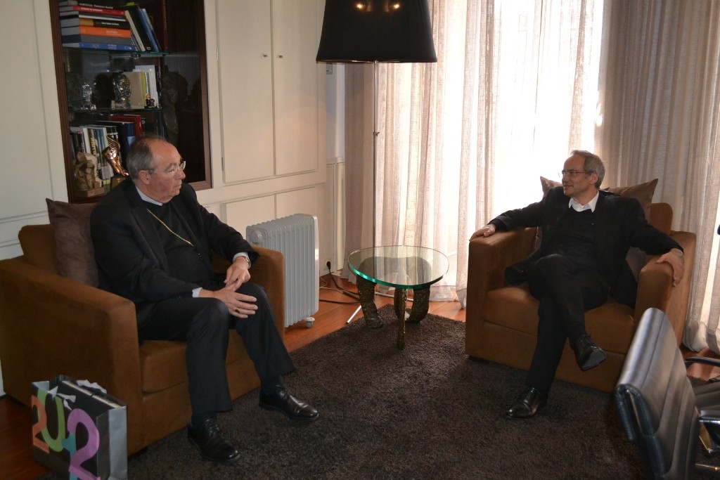Domingos Bragança reuniu-se com D. Jorge Ortiga na visita pastoral à Câmara de Guimarães