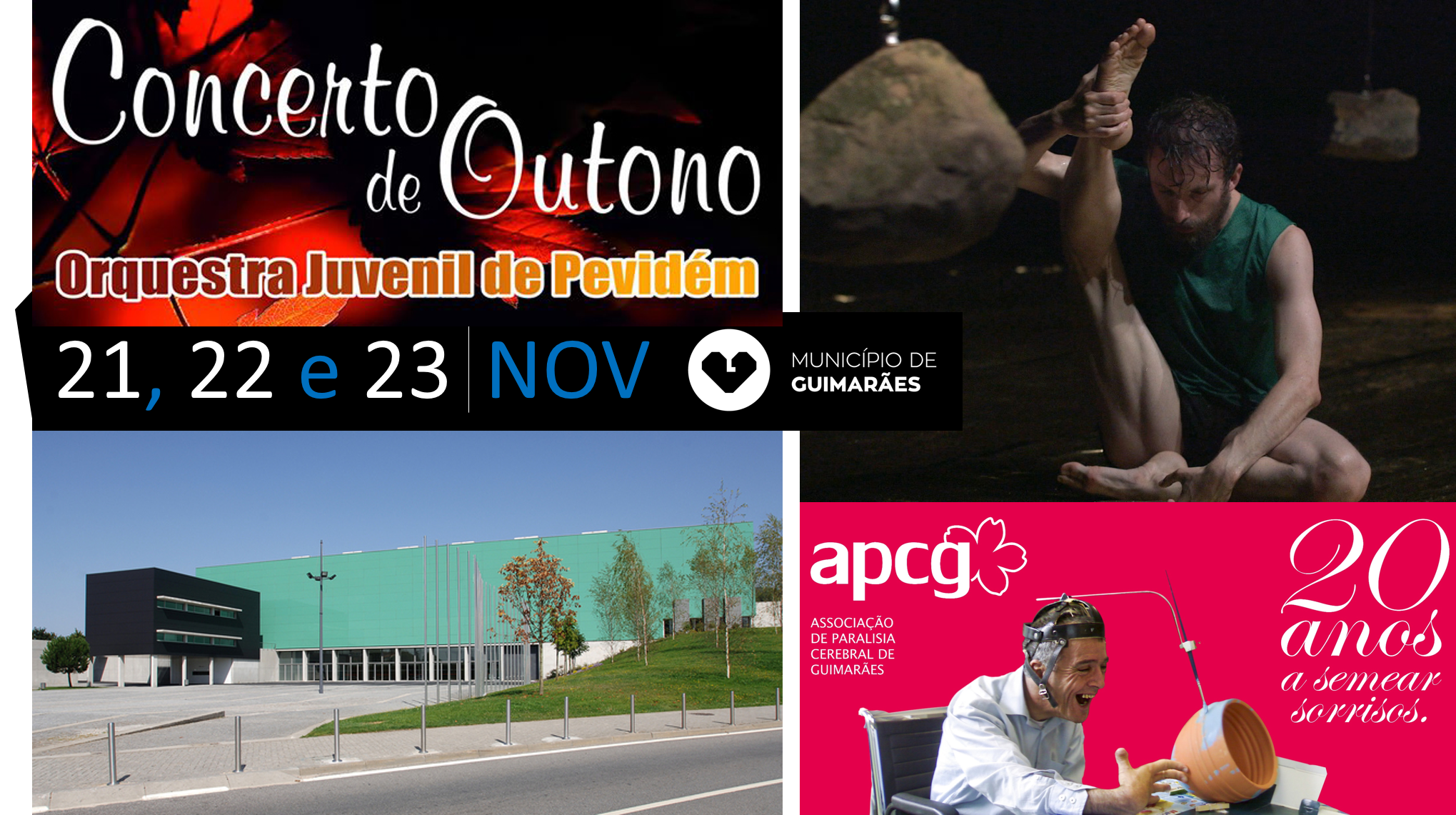 Agenda de eventos em Guimarães no fim de semana do 20º aniversário da APCG