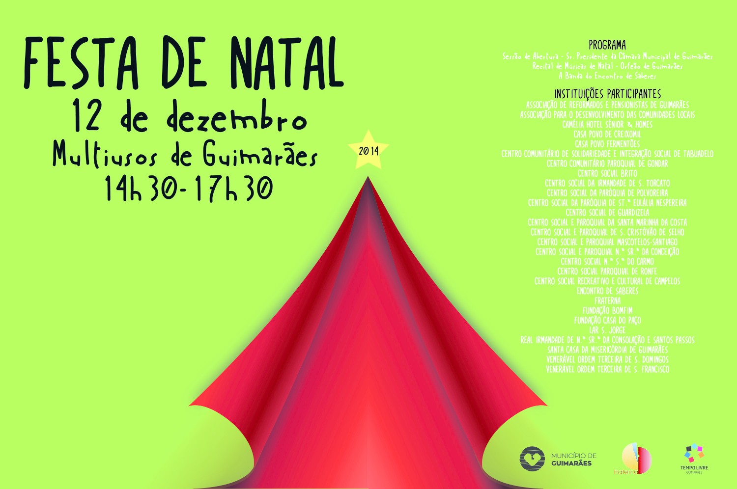 Câmara e instituições do concelho promovem Festa de Natal no Multiusos de Guimarães