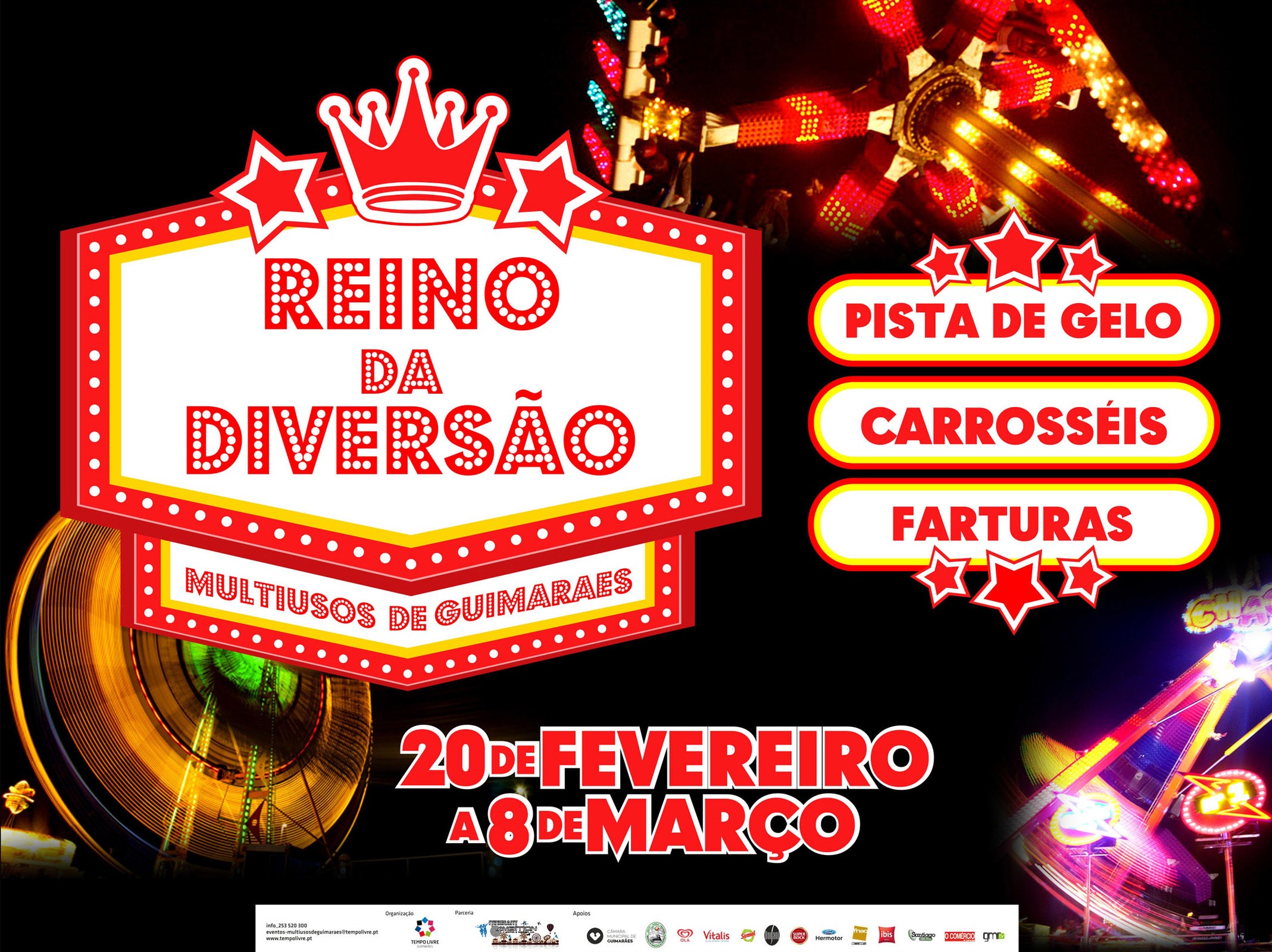 Reino da Diversão no Multiusos de Guimarães de 20 de fevereiro a 8 de março