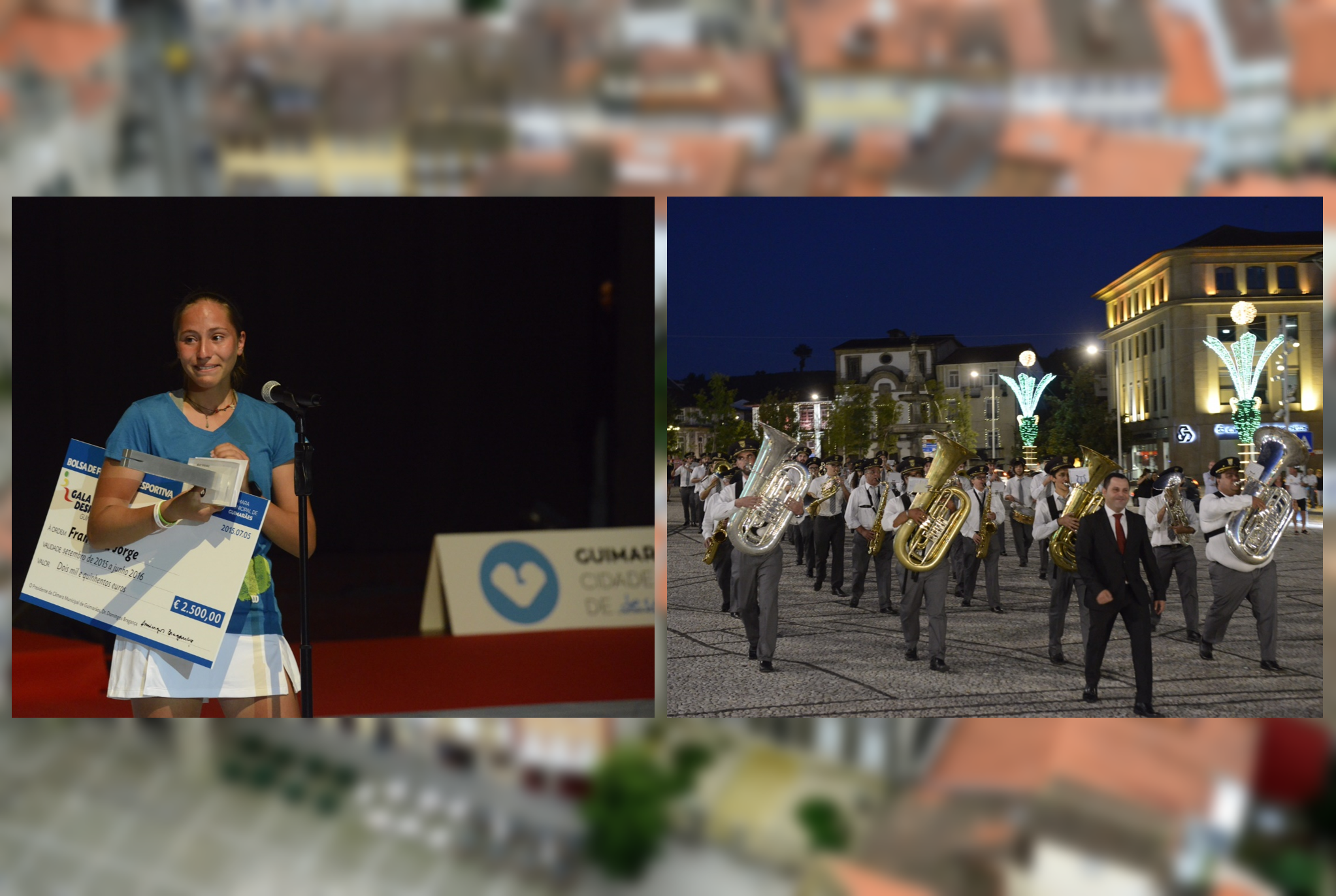 Votos de louvor para tenista Francisca Jorge, Banda de Música e Maestro de Pevidém