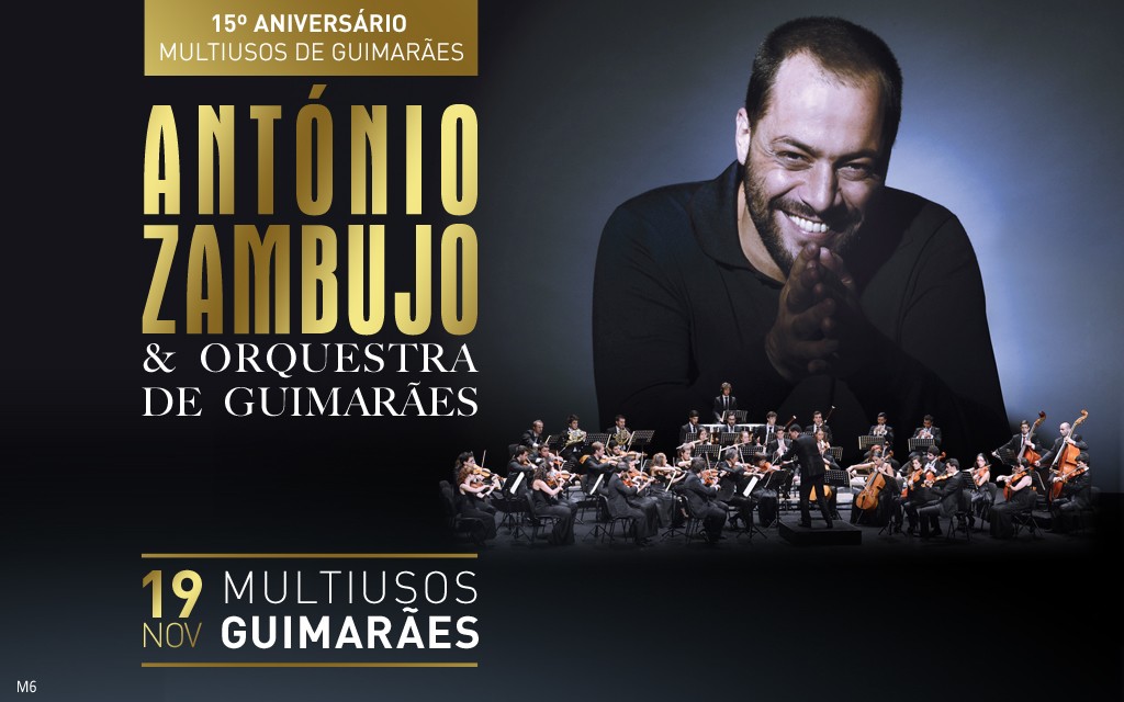 Espetáculo com António Zambujo e Orquestra de Guimarães no 15º aniversário do Multiusos