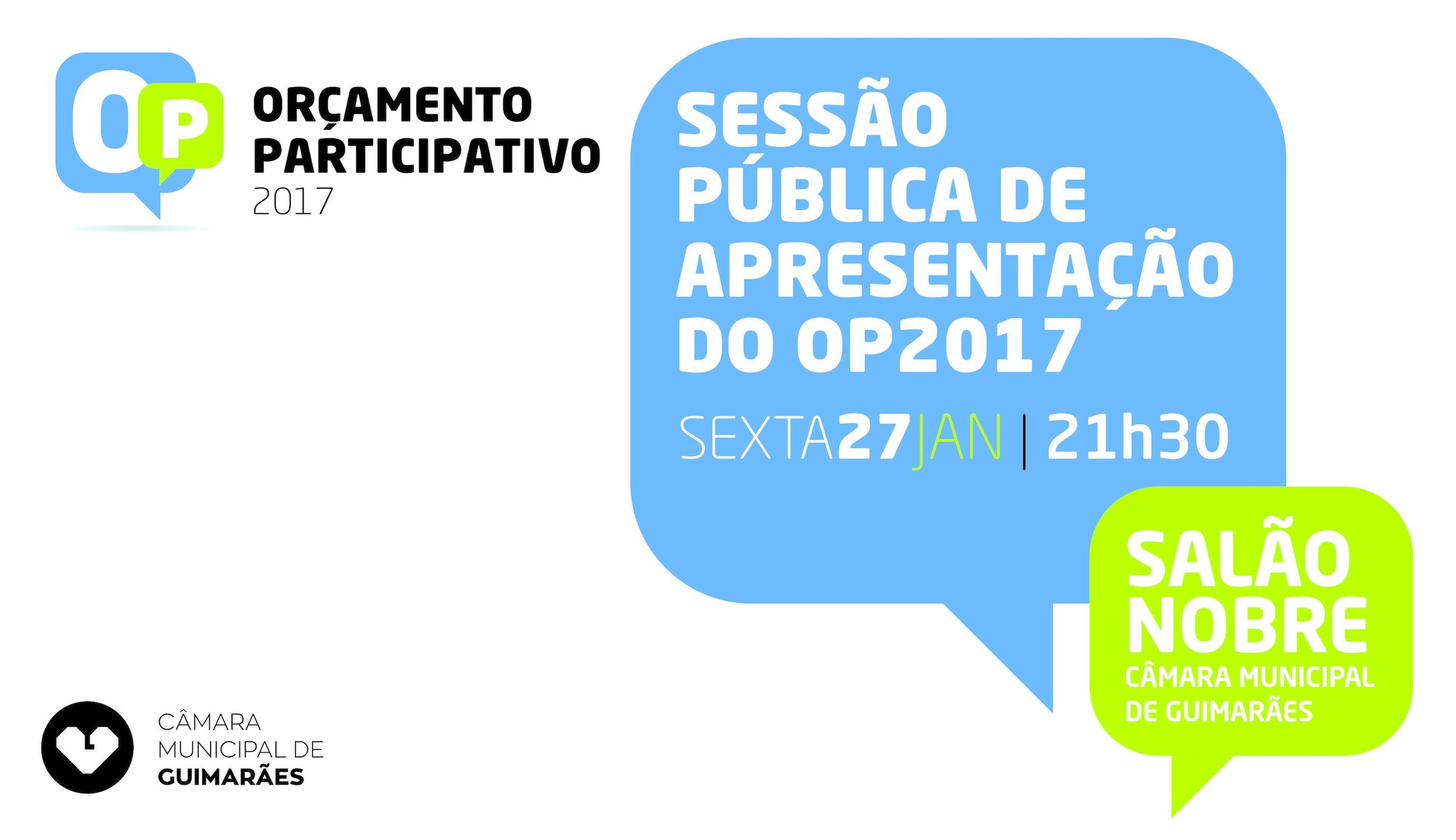 Sessão pública do Orçamento Participativo de Guimarães 2017 para revisão de normas