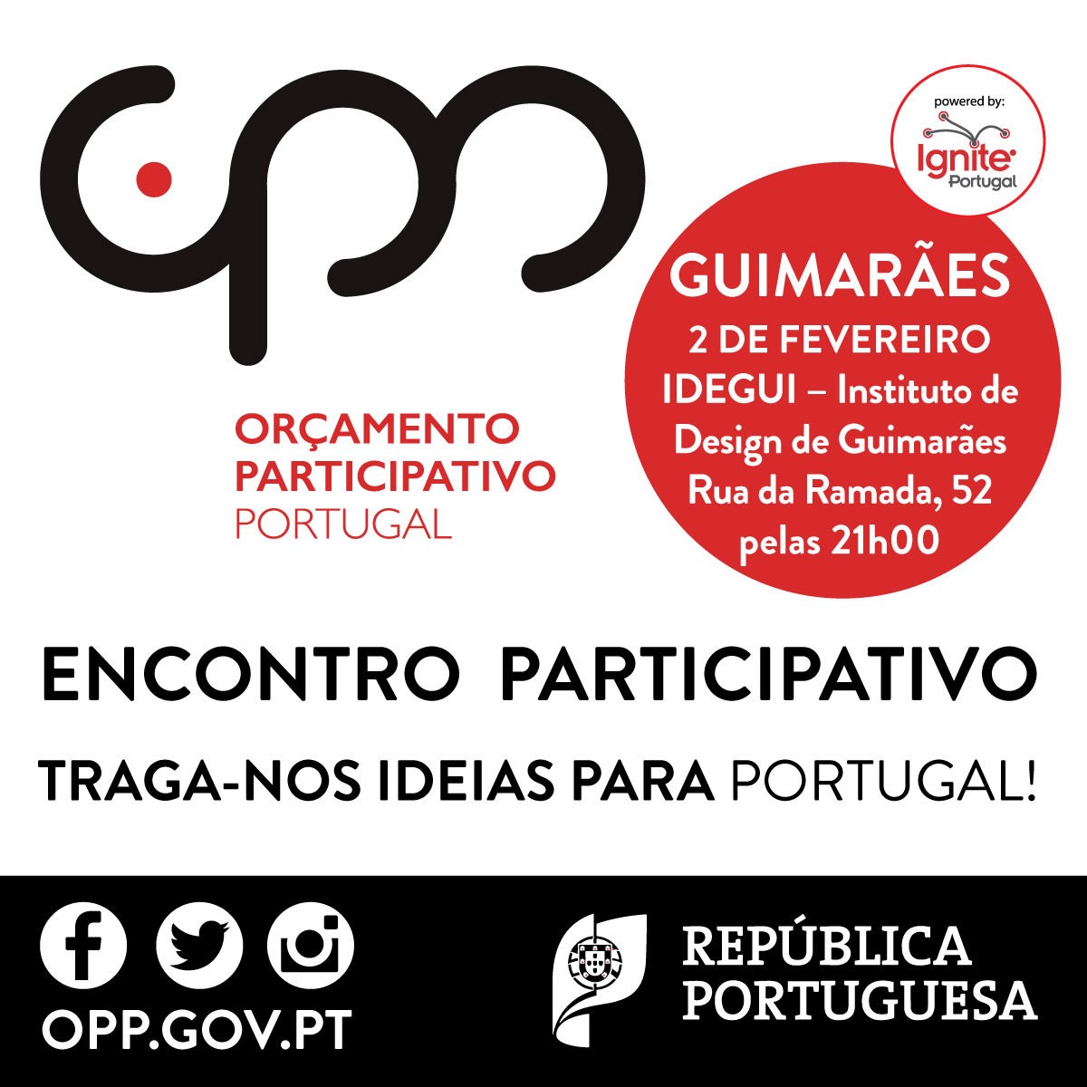 Vimaranenses convidados a decidir como investir 3 milhões de euros em Portugal