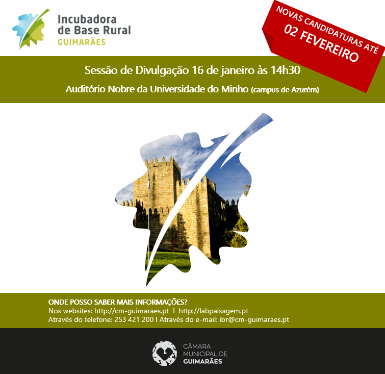 Incubadora de Base Rural de Guimarães promove sessão pública de esclarecimento