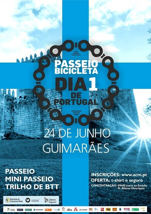 Passeio de Bicicleta Dia 1 de Portugal