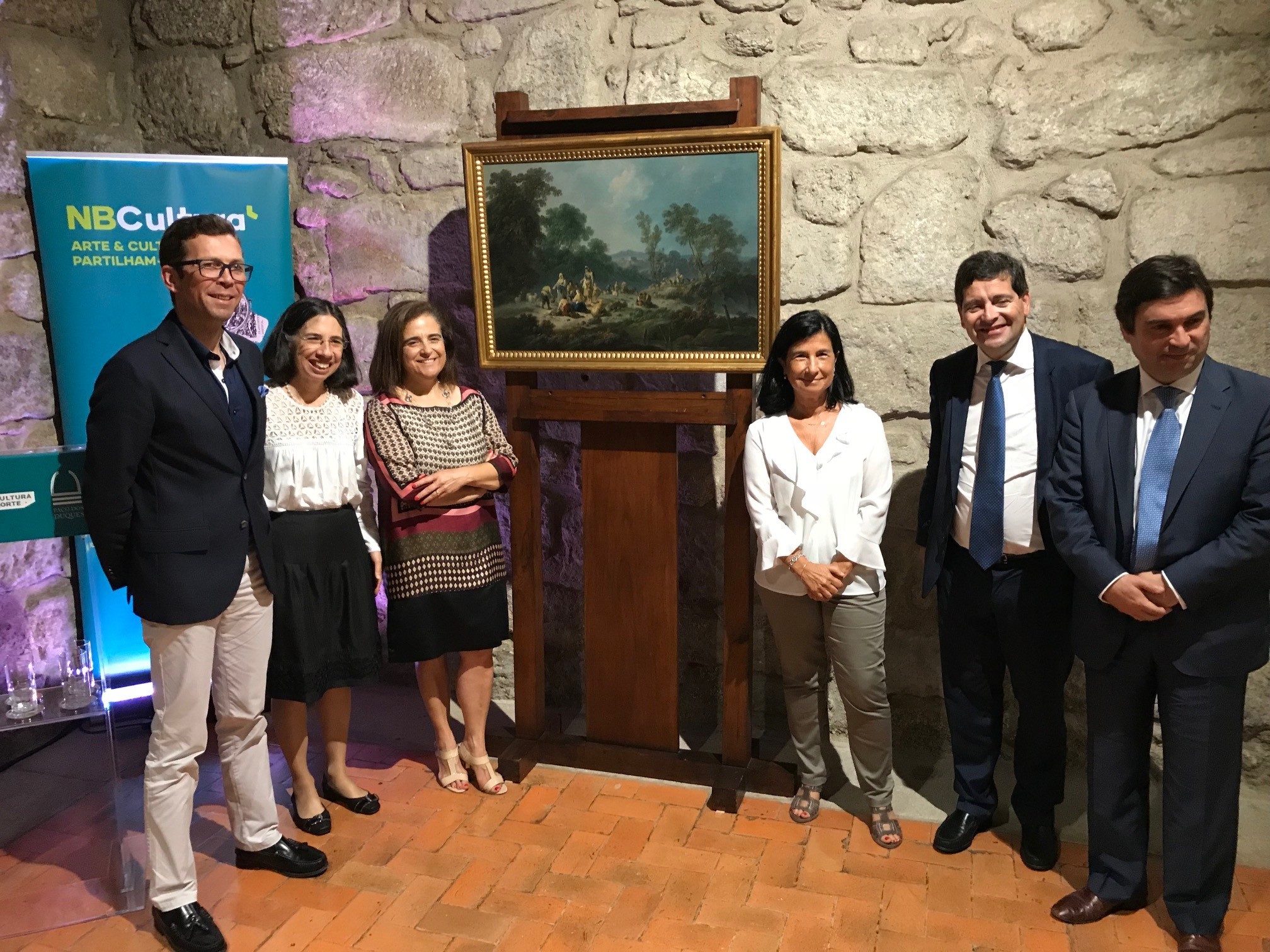 Pintura de Jean Baptiste Pillement em exposição no Paço dos Duques