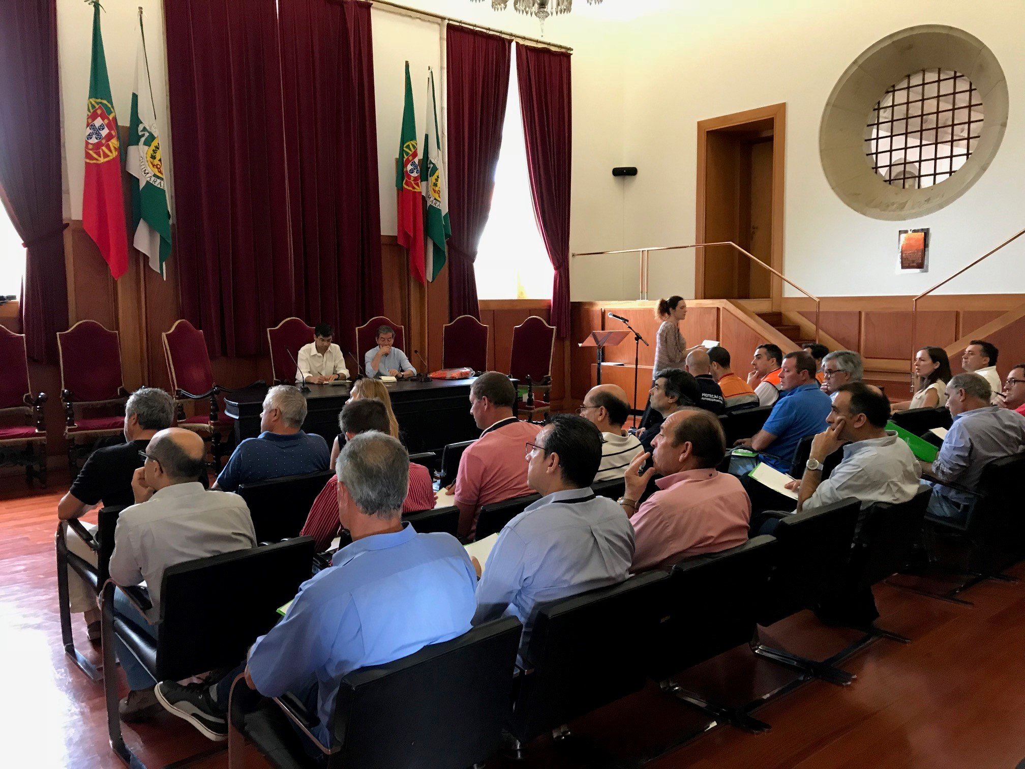 Ação de formação de Proteção Civil com as juntas de freguesia do concelho